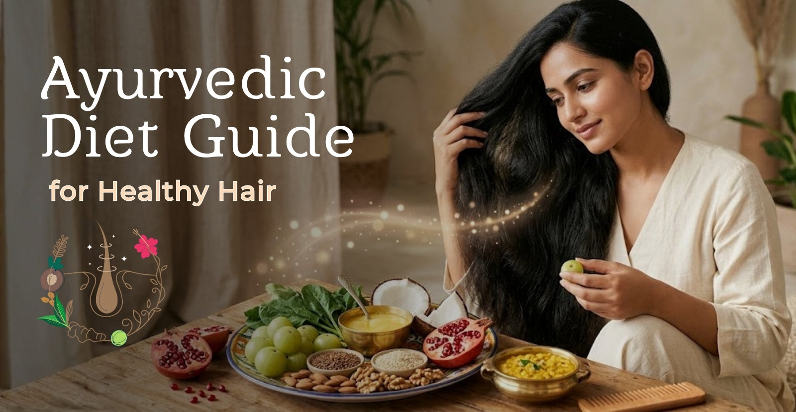 Ayurvedic Diet Guide for Healthy Hair: What to Eat for Strong, Thick Hair Naturally