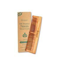 Charya Oil Treated Neem Comb – Dual Tooth