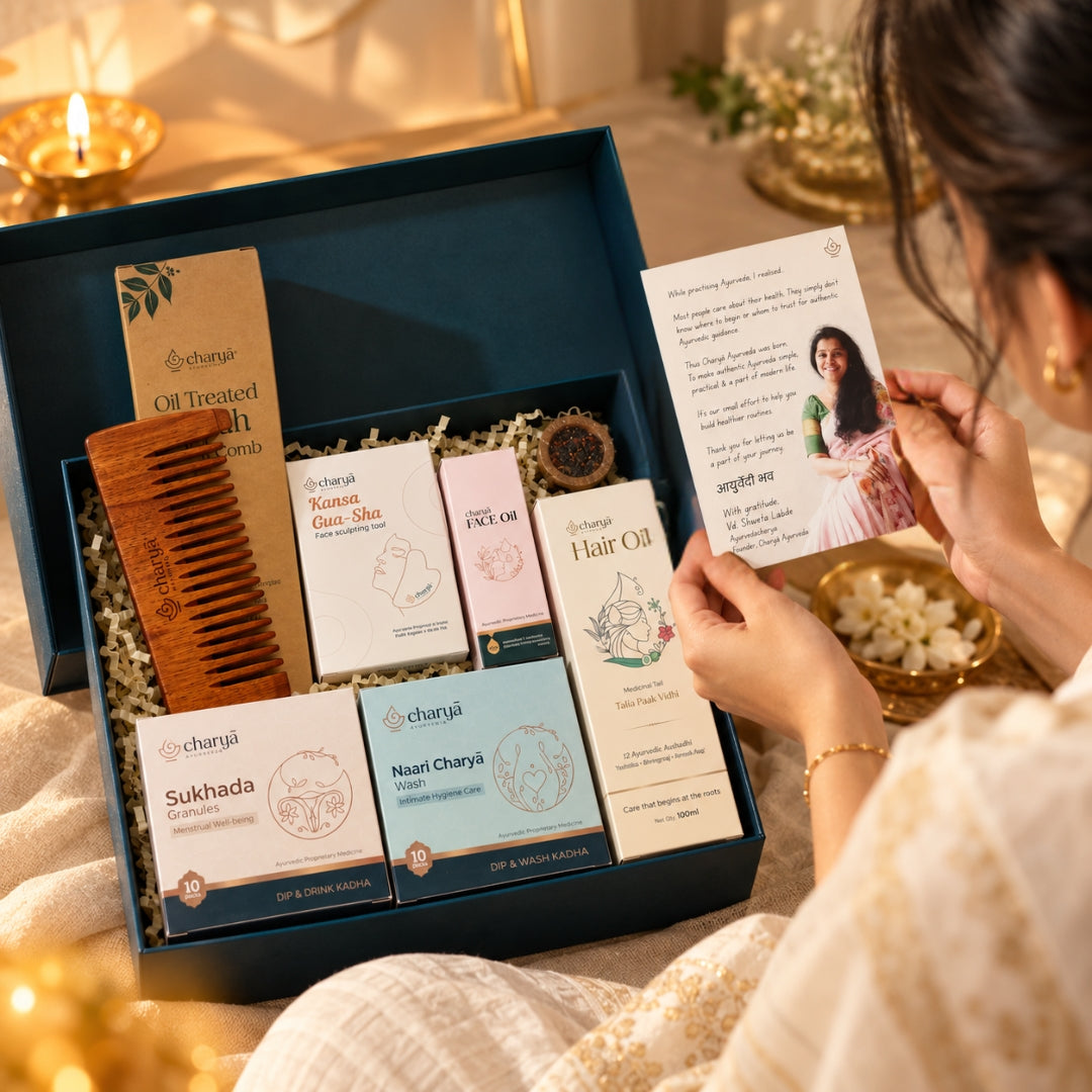 Charya Women's Daily Care – Ayurvedic Wellness Gift Set for Her