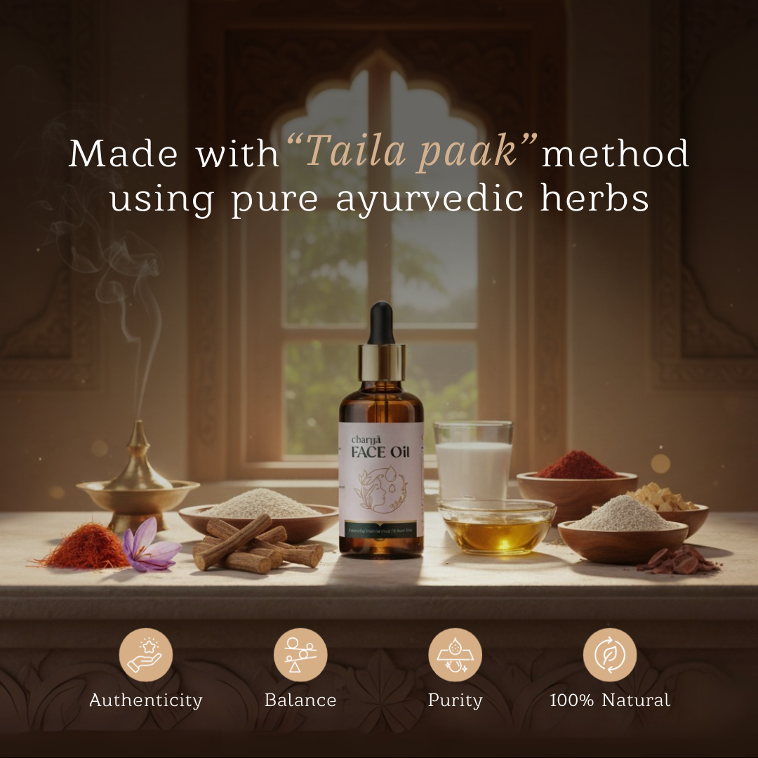 Charya Face Oil – Nourishing Oil for Dry, Dull & Sensitive Skin