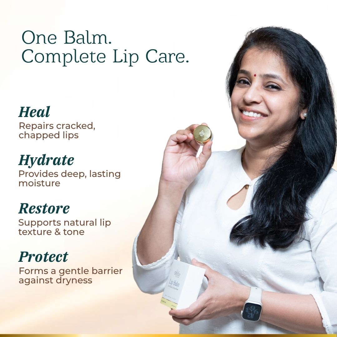 Ghritacharya Lip Balm - Medicated A2 Cow Ghee