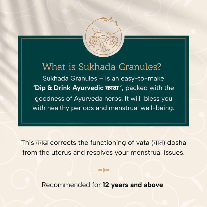 Charya Ayurveda's ayurvedic kadha for periods, helps to reduce period cramps & related issues without any side effects