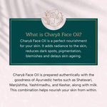 Charya Ayurveda's Ayurvedic Face oil for glowing skin that is made with natural herbs 