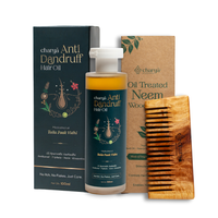 Anti-Dandruff Hair Oil + Detangler Neem Comb