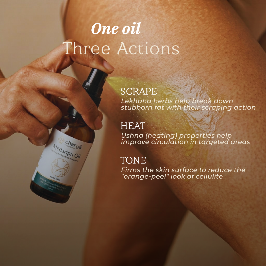 Medaripu oil for thigh fat and bellly fat