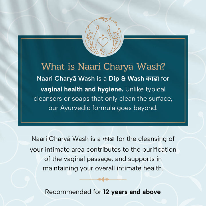 Charya Ayurveda's Natural Vaginal Wash made with natural herbs