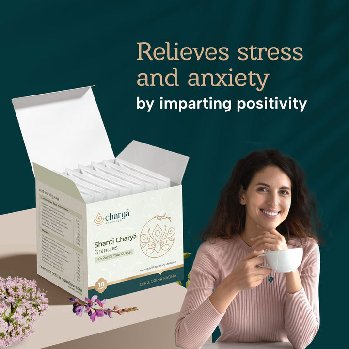 Charya Ayurveda's ayurvedic stress relief decoction for removing stress and anxiety without any side effects