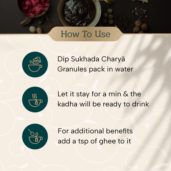 Charya Ayurveda's natural vaginal wash and kadha for periods pain which is very helpful for women's health