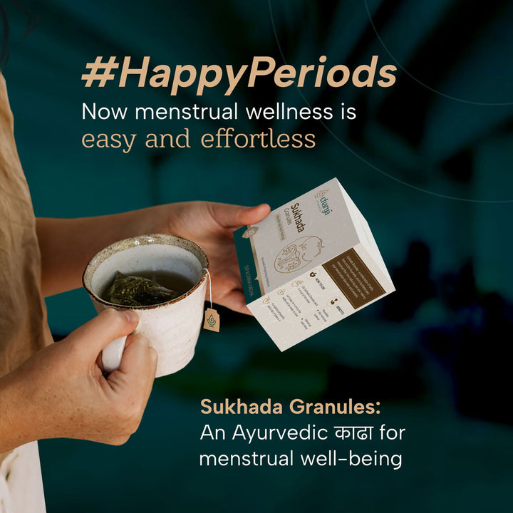 Charya Ayurveda's ayurvedic kadha for periods, helps to reduce period cramps & related issues without any side effects