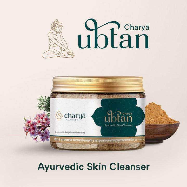 Charya Ayurveda's tan removing ayurvedic skin cleanser for all skin types