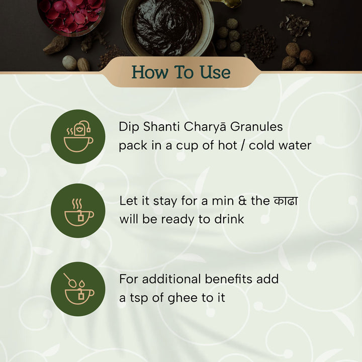 Charya Ayurveda's ayurvedic stress relief decoction for removing stress and anxiety without any side effects